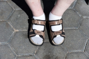 Ponožky v sandáloch