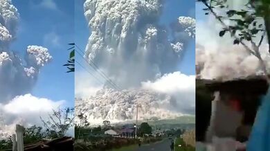 Erupce sopky Merapi