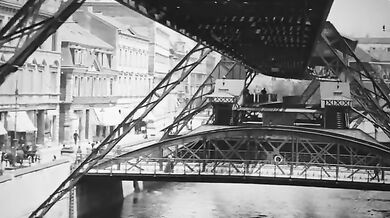 Dráha ve Wuppertalu v roce 1902