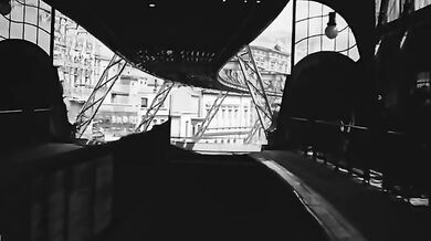 Dráha ve Wuppertalu v roce 1902