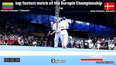 Knockout na turnaji v karate