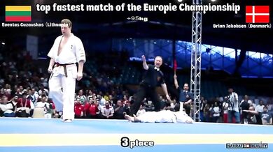 Knockout na turnaji v karate