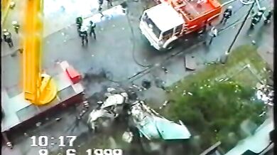 Pád stíhaček na sídliště Vltava (1998)