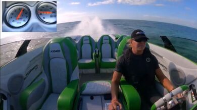 290km/h v motorovém člunu