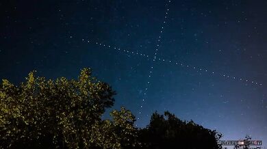 Setkání satelitů Starlink