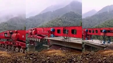 Proces výstavby mostu