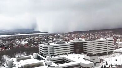 Sněhová bouře v Samaře