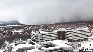 Sněhová bouře v Samaře