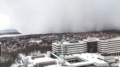 Sněhová bouře v Samaře