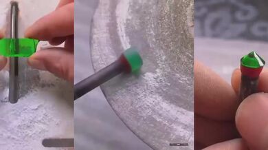 Tvorba diamantu ze skla