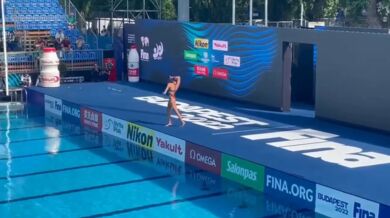 Nehoda při synchronizovaném plavání