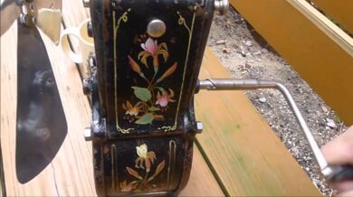 Švýcarský ventilátor s hodinovým strojkem