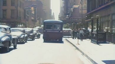 New Yorku v roce 1945 (60FPS, HD, Barevné)