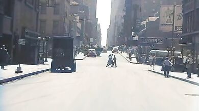 New Yorku v roce 1945 (60FPS, HD, Barevné)