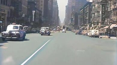 New Yorku v roce 1945 (60FPS, HD, Barevné)