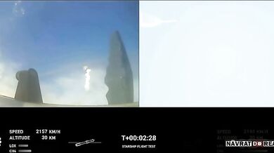 Exploze rakety Starship od SpaceX