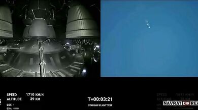 Exploze rakety Starship od SpaceX