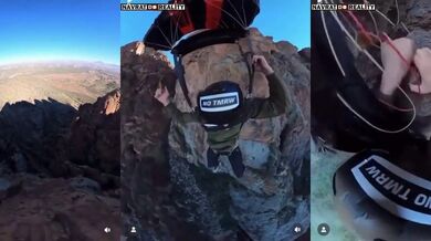 Nepovedený base jump #4