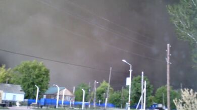 Bouře v Kazachstánu