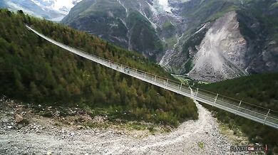 Nejdelší visutý most světa Grächen - Zermatt