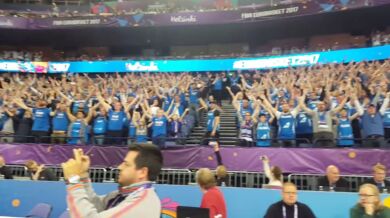 Fanoušci na basketu