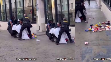 Přistižená zlodějka