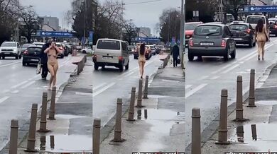 Nahá žena na ulici #3