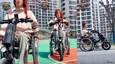 Invalidní vozík jako tříkolka