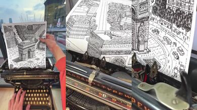 Umění vytvořené psacím strojem