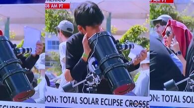 Pozorování zatmění teleskopem