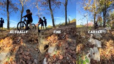 Mladí bikeři v akci