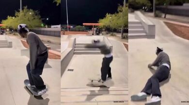 Nehoda na skateboardu #7