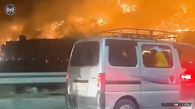 Skládka v plamenech