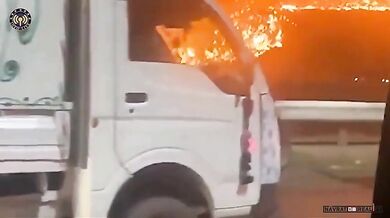 Skládka v plamenech