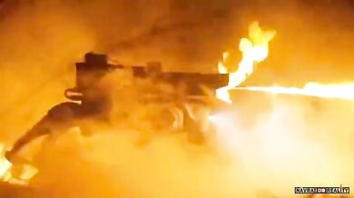 Robotický pes s plamenometem