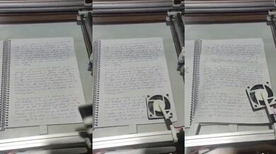 Ruční psaní prováděné robotem