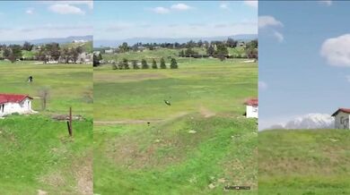 Nevyvedený skok na motorce