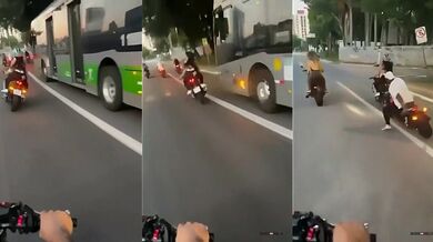 Blbnutí na motorce #4