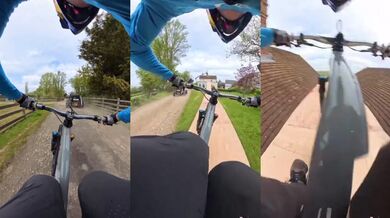 Skok přes barák na kole