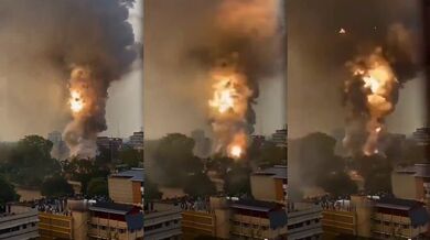 Požár skladu zábavní pyrotechniky