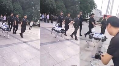 Čínský policejní robotický pes