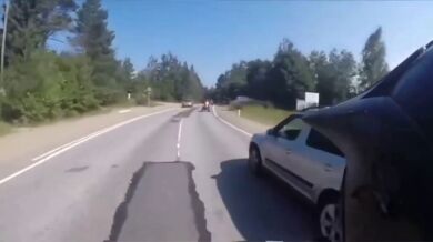 Drsná nehoda na čtyřkolce