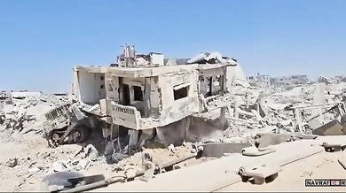 Zdemolované město Rafah