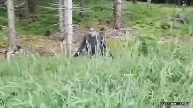 Přistižený při dělání bordelu v lese