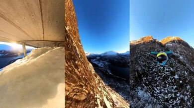 Trochu jiný wingsuit start