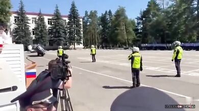 Policista zraněn při nehodě během kaskadérského kousku