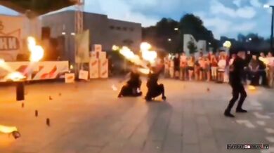 Nehoda při ohnivé show