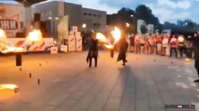 Nehoda při ohnivé show