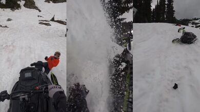 Srážka sněžných skútrařů