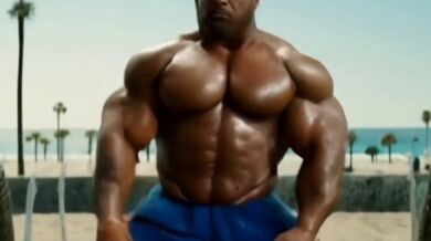 Mohutní olympijští vzpěrači podle AI